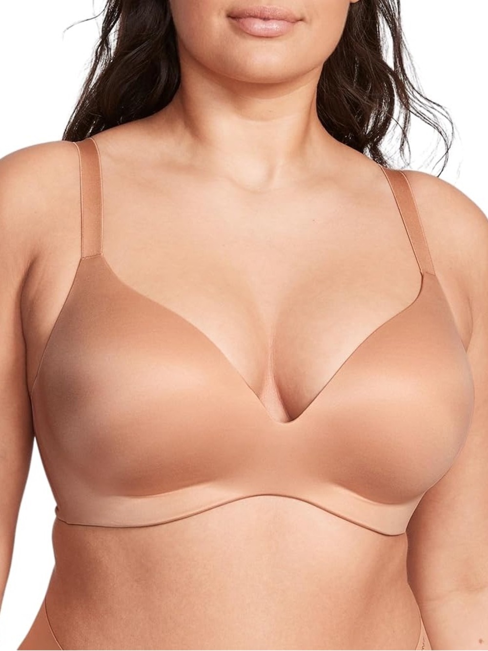 Victoria’s Secret 34DDD 34F Wireless Seamless Full Coverage Nude Bra